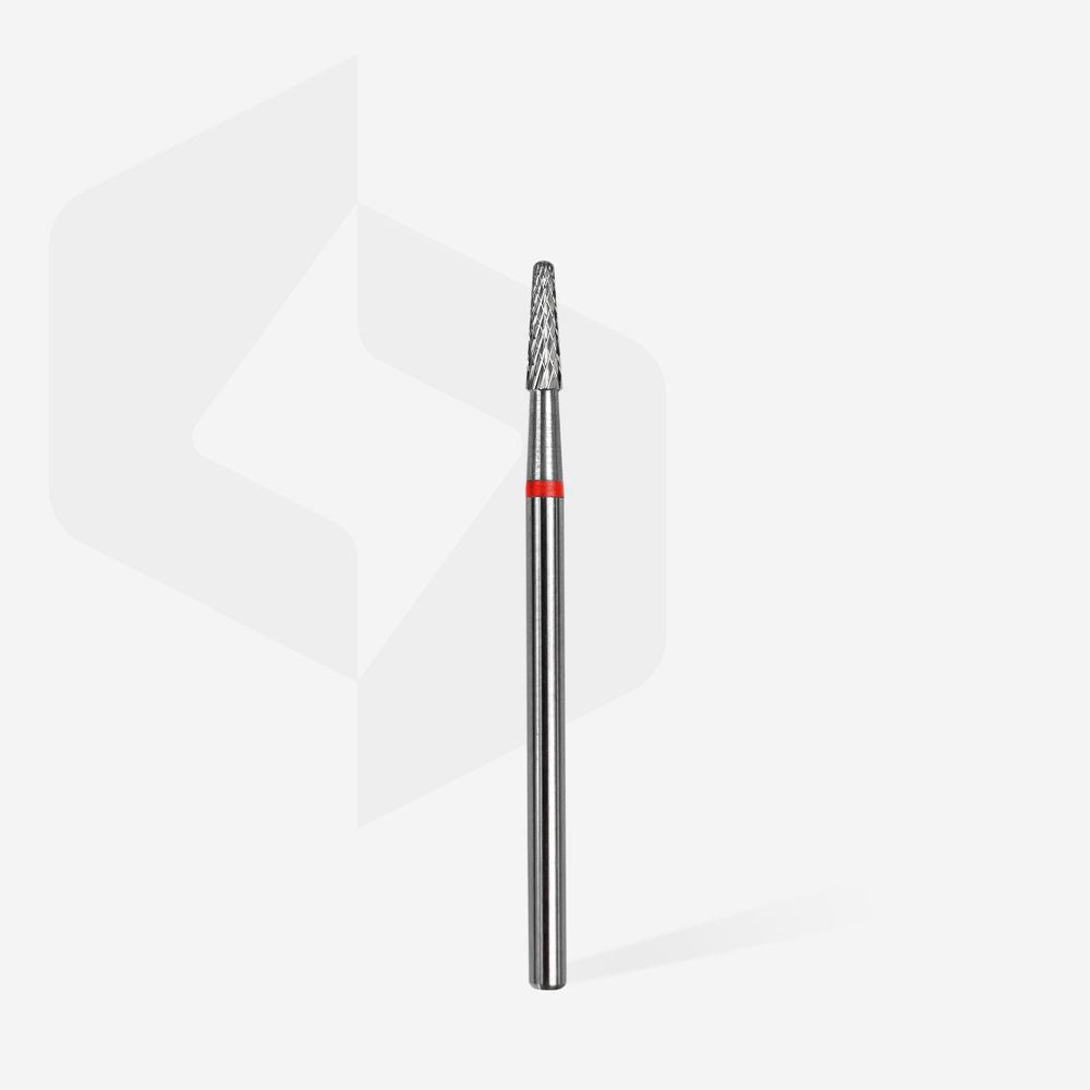 Carbide nail drill bit cone red EXPERT head diameter 2,3 mm / working part 8 mm